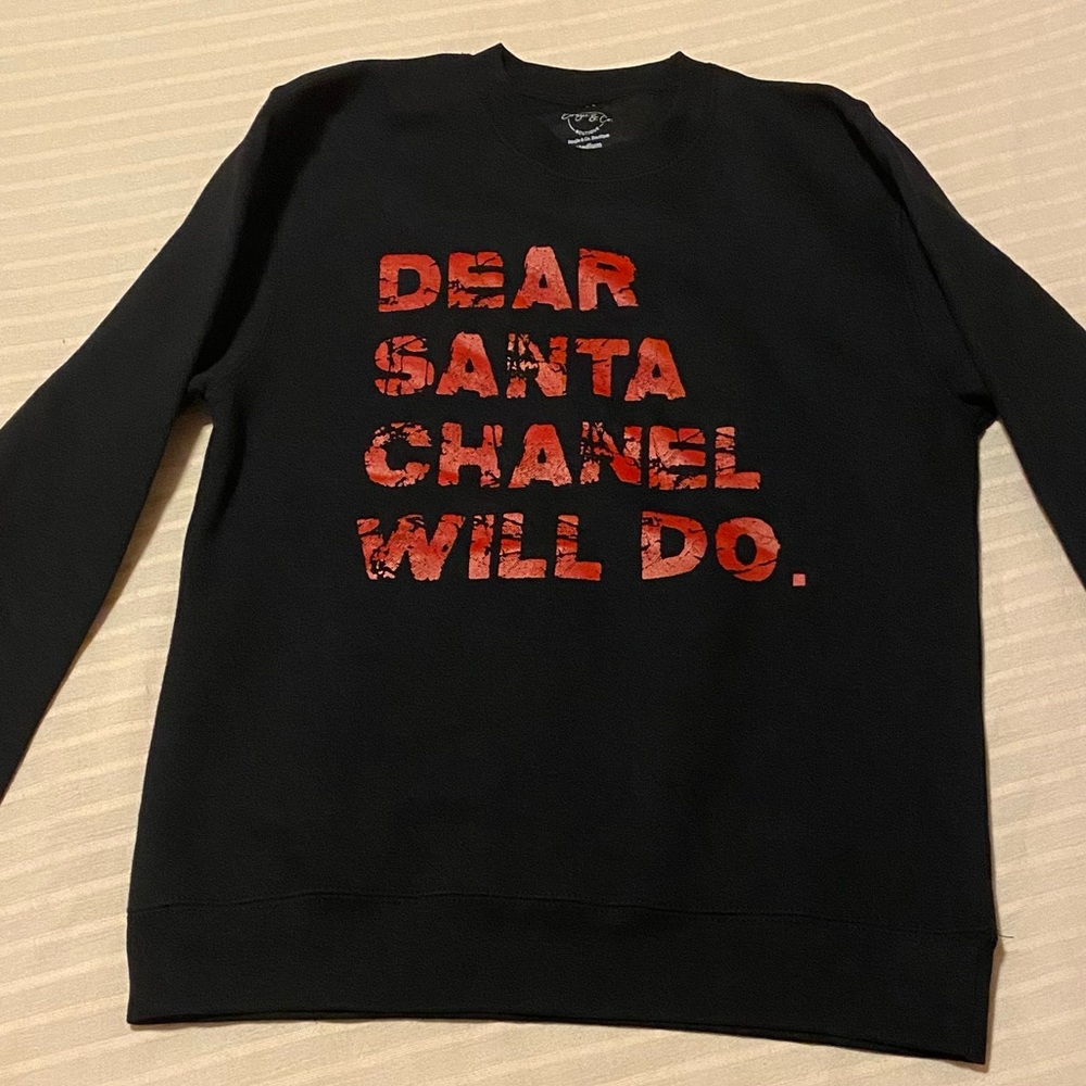 Brand new no tags 
Black
Size medium 
DEAR SANTA CHANEL WILL DO